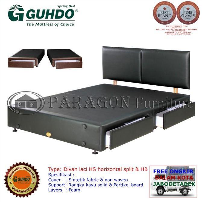 * DIVAN DRAWER LACI HS HORIZONTAL SPLIT & SANDARAN ATLANTIC 90, 100, 120, 140, 160, 180, 200X200 CM 