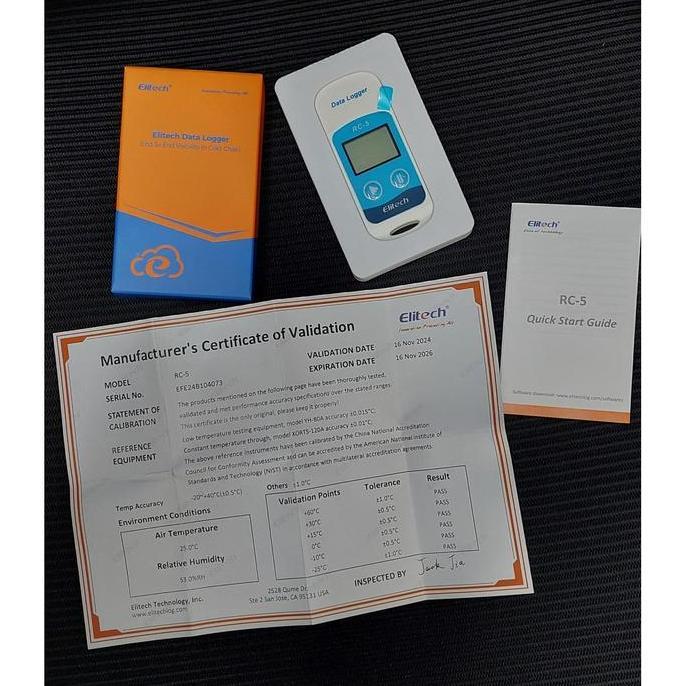thermometer elitech Rc 5 temperatur data logger termometer
