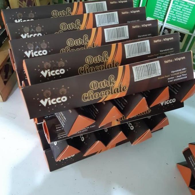 Vicco Cokelat Segitiga Dark by Puslit Jember, Chocolate Bar