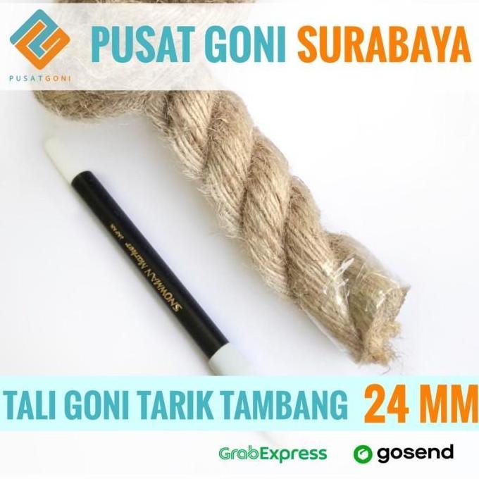 Tali Tambang Sisal 24 MM - Tali Goni - Tampar Manila Serat S
