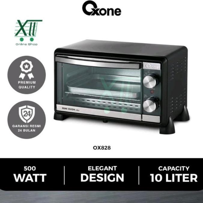 TERLARIS - OXONE OX~828 Electric Mini OVEN Toaster 10 Liter OVEN Listrik dengan Pemanggang Roti
