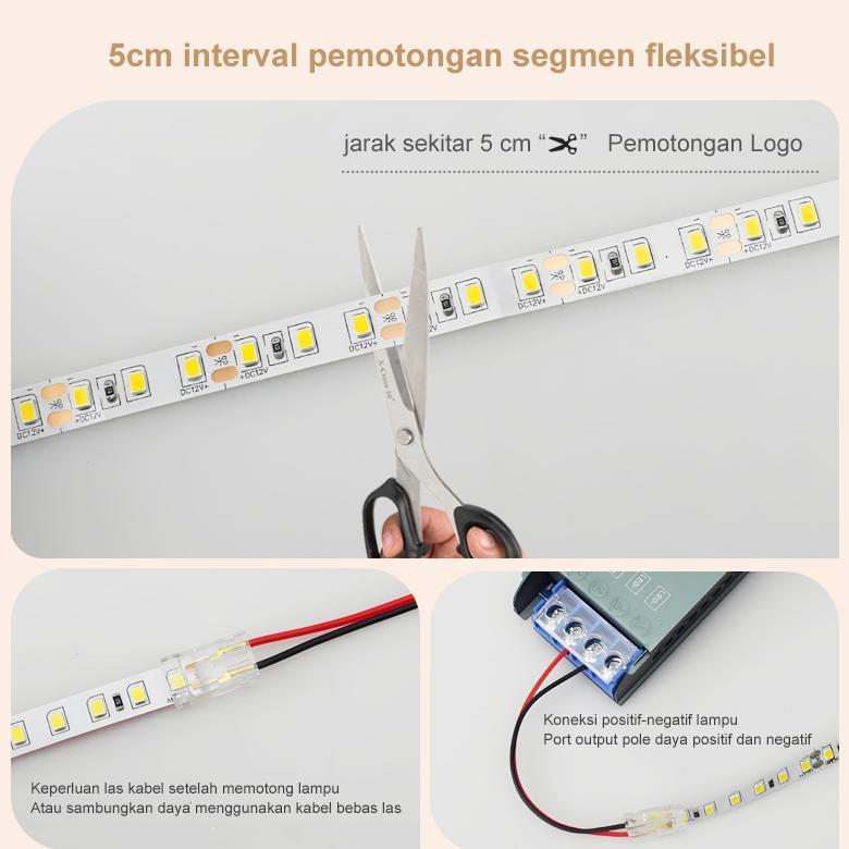 TERMURAH lampu led strip 10meter SMD 2835 DC 24v 120LAMPU strip tempel strip murah DC24v 2835 10mete