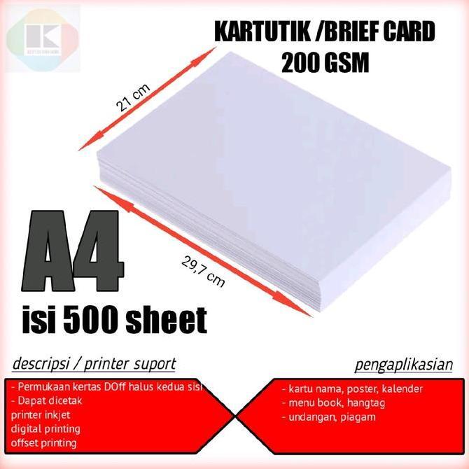 NEW kertas bc 200 gsm A4 500 lembar kertas bc A4 200 gsm isi 500 lembar