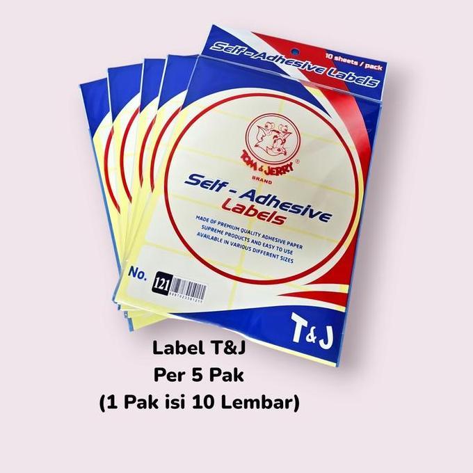 Ready stock Label TOM & JERRY (1 pak isi 10 lembar) 99, 112, 121, 103