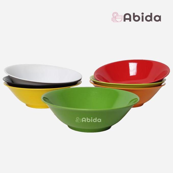 TERBARU - Abida 1 Lusin Mangkok Melamin 7 inch - Mangkok Bakso Mangkok Mie G907