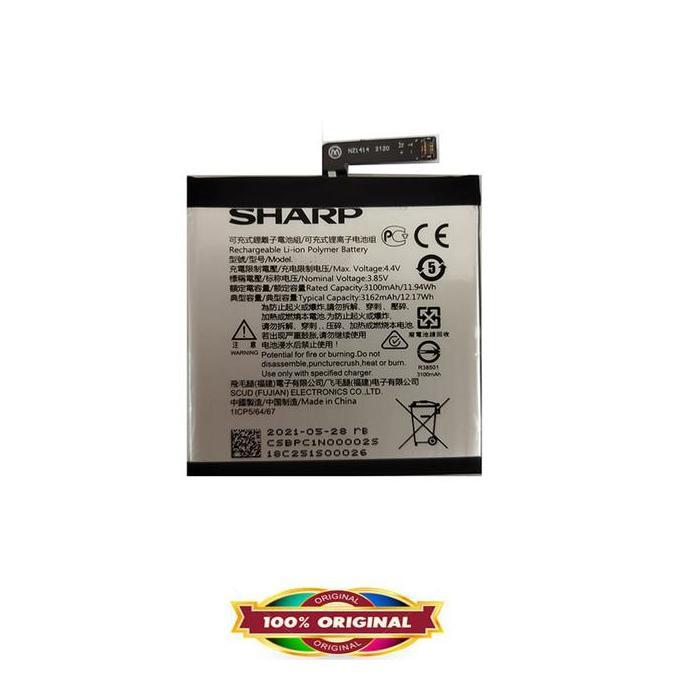TERBARU - Original Battery for Sharp Aquos V 2019 - SH-C02 - 3162mAh - Garansi 1