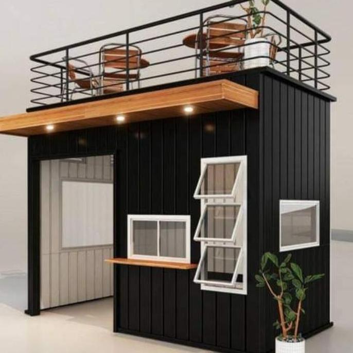 Terlaris Booth Container/Cafe Container Custom / Cafe Semi Container #342