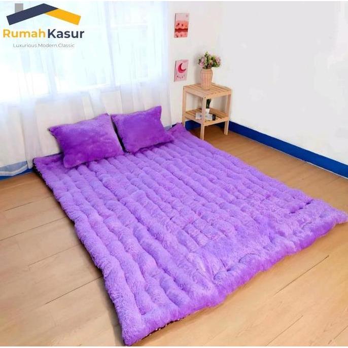 EREINO RumahKasur Kasur Gender Bulu Rasfur 200 x 200 Plus 2 Bantal Kasur Bulu Rasfur  Tebal Penyangg
