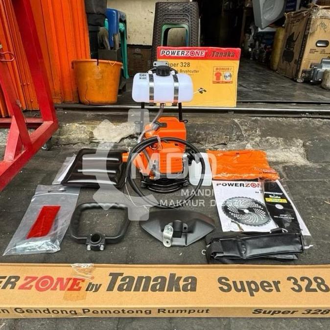 Terlaris Super 328 Brush Cutter Powerzone By Tanaka 2 Tak Mesin Babat Potong Rumput 328