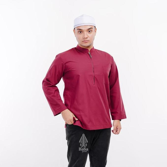 Koko Istanbul Polos Lengan panjang Resleting Babagaf