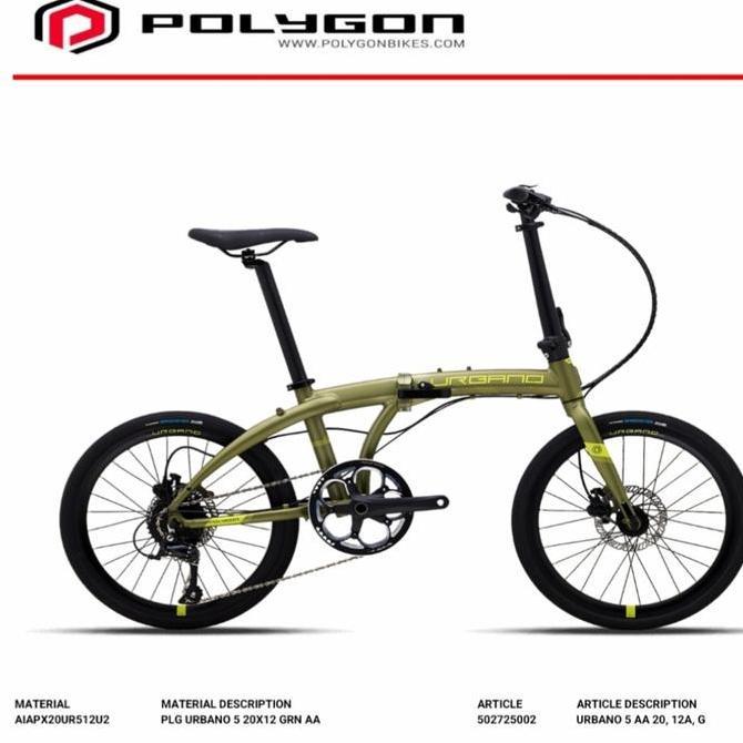 Terlaris Sepeda Lipat 20 Inch Polygon Urbano 5
