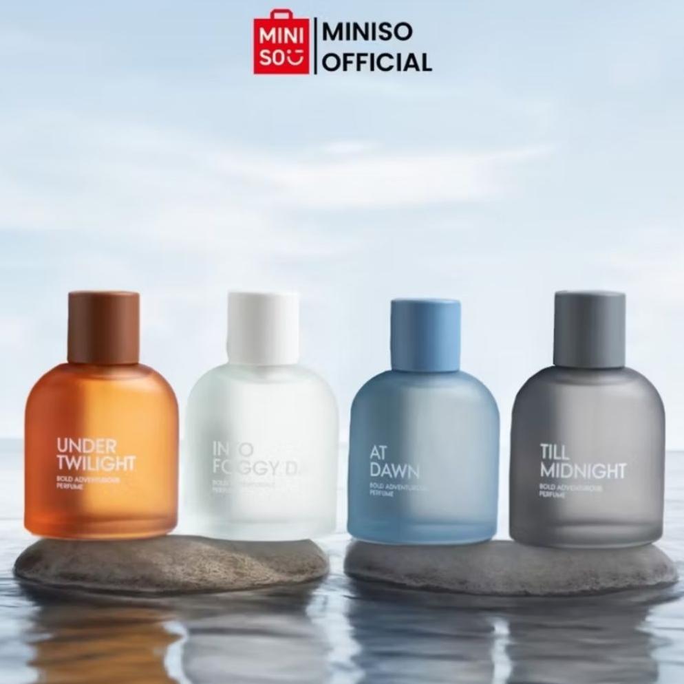 Official BALI MINISO Parfum Pria Bold Adventurous Perfume Miniso New Series At Dawn Into Foggy Day T