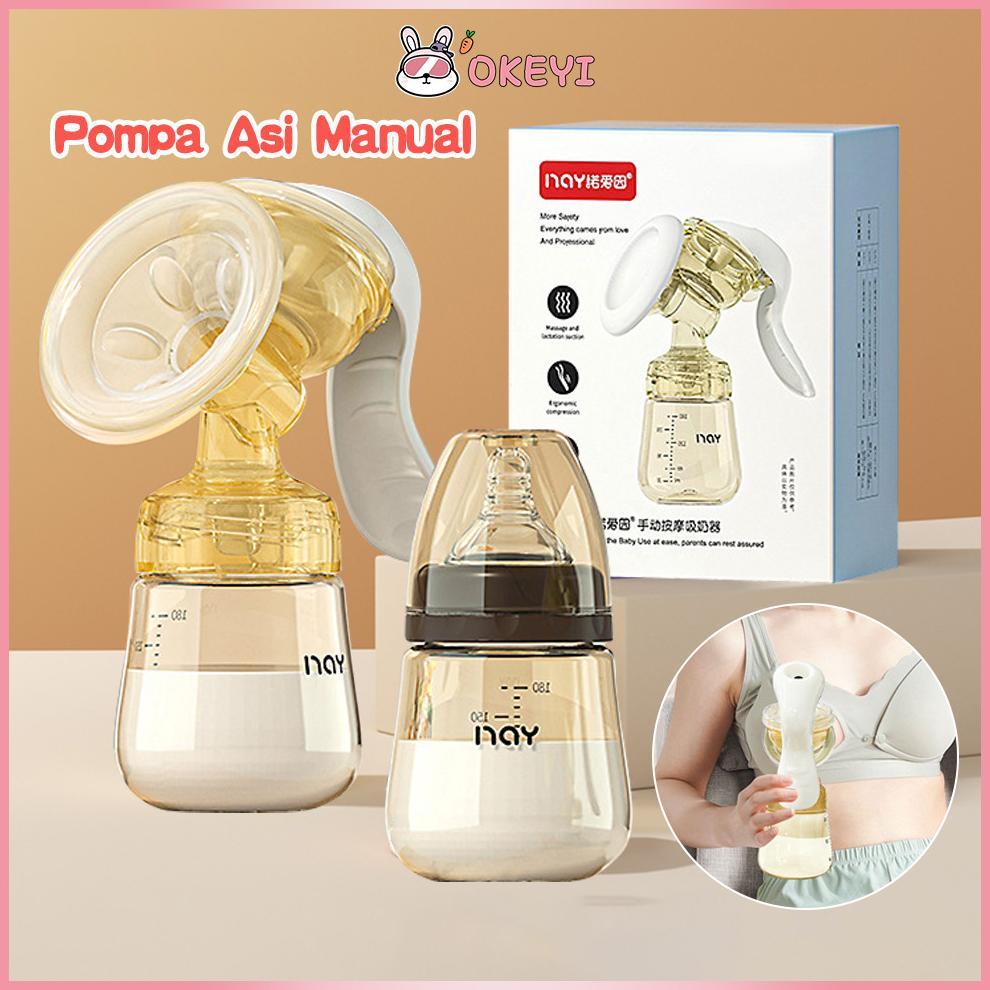 OKEYI Pompa Asi Manual Silikon Nano Breast Pump Alat Pumping Asi