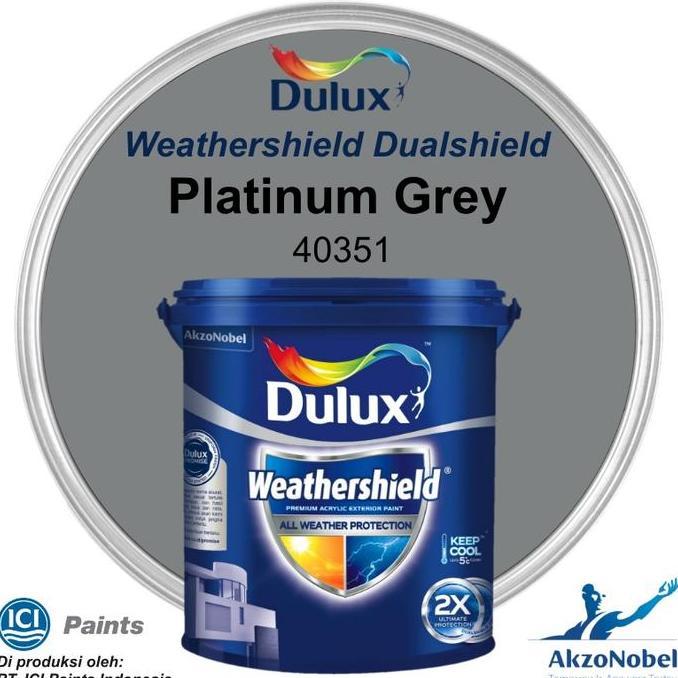 CAT DULUX WEATHERSHIELD 20 LT - PLATINUM GREY 40351