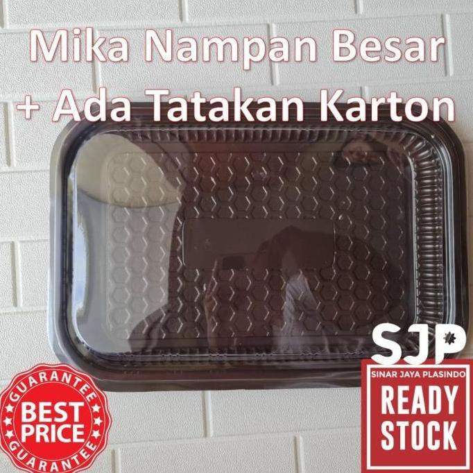 Mika Nampan Plastik Besar / Mika kue besar /Mika Box Besar Ada Tatakan