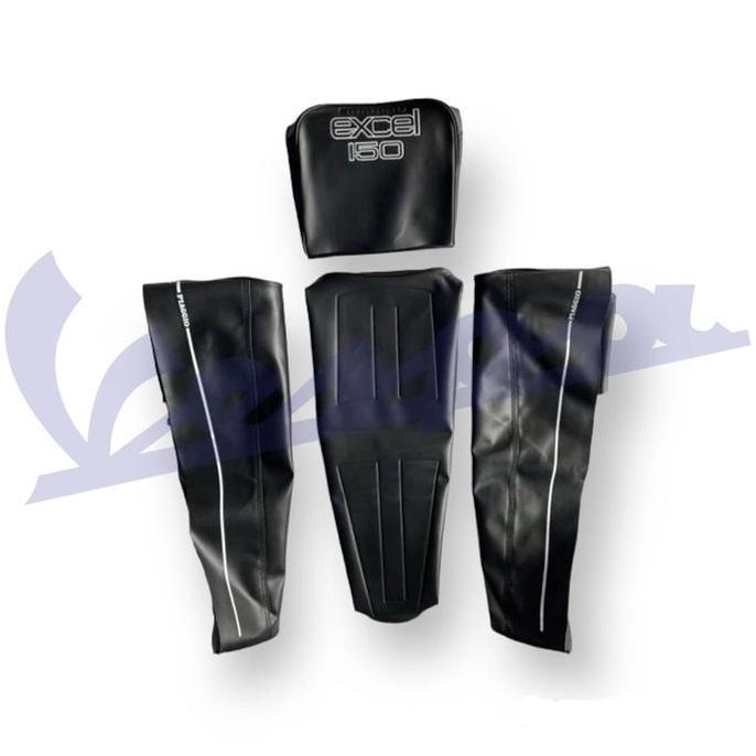 sarung jok vespa excel kulit sarung jok Vespa excel 150 detail presisi bagus MURAH