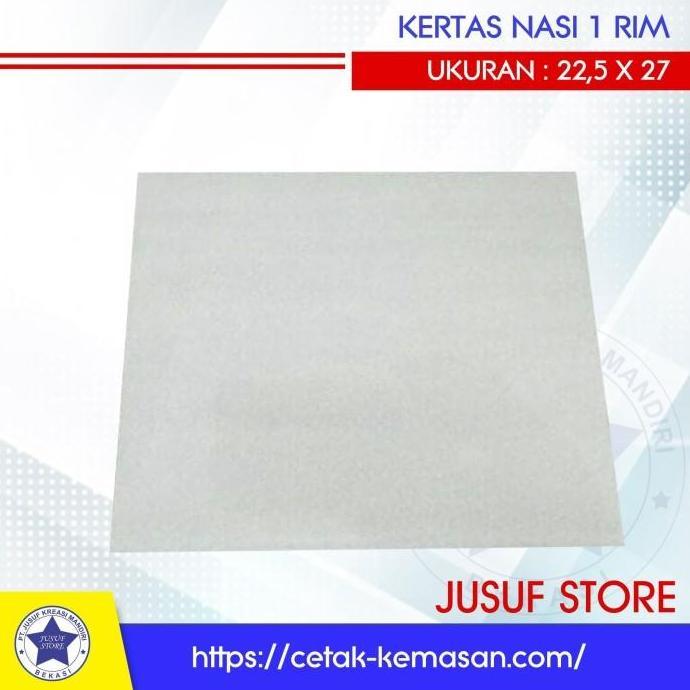 Kertas nasi KFC 22,5x27cm @100lbr