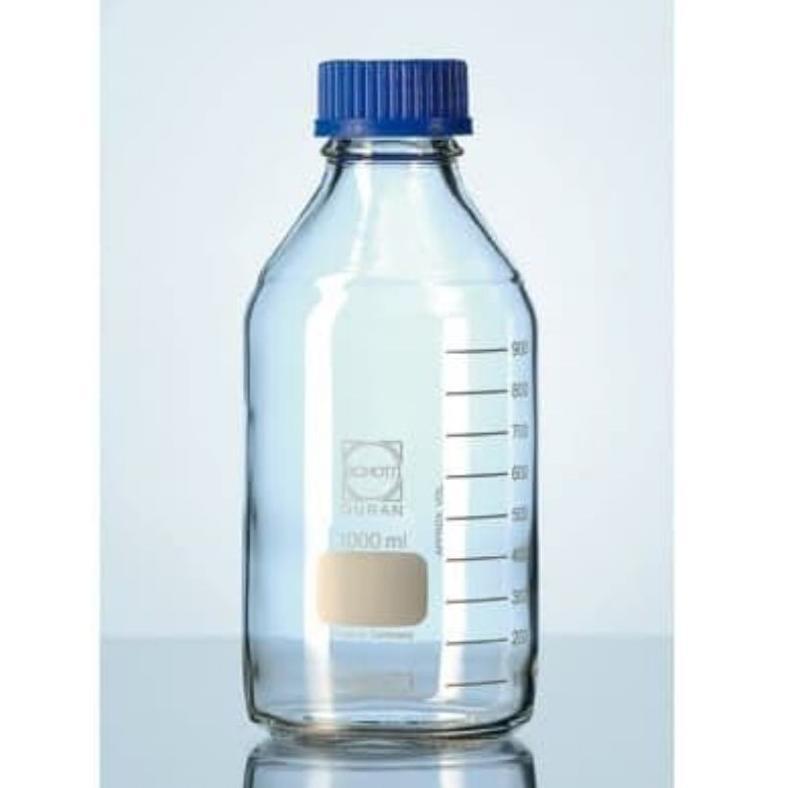 Ready Laboratory Bottle 1000 ml DURAN Botol DURAN 1000 ml botol tutup biru 1000 ml duran botol reage