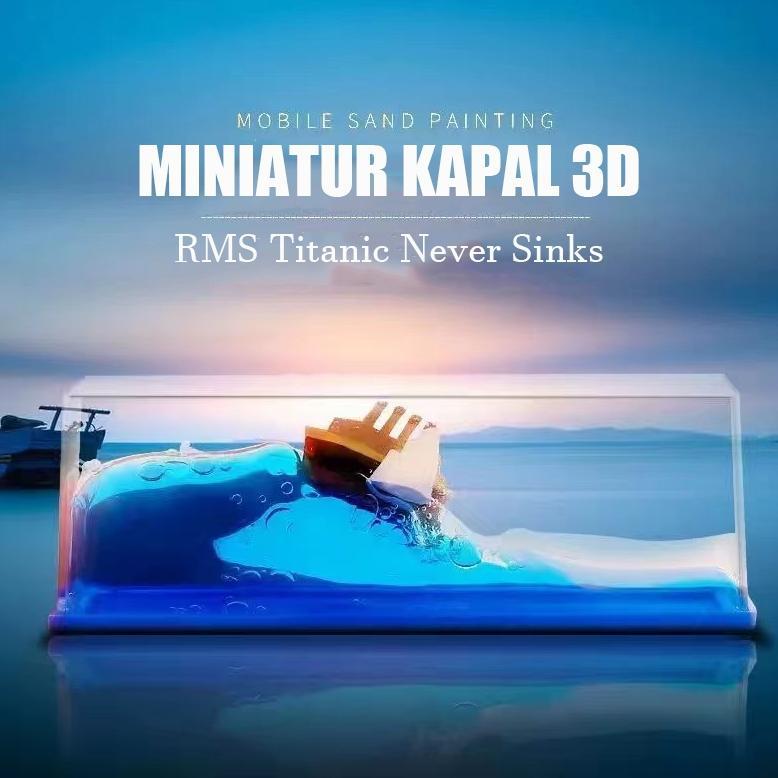 Kapal Hiasan Titanic Dekorasi Mobil Kapal One Piece Pajangan Kapal Pesiar Ornamen Mengambang