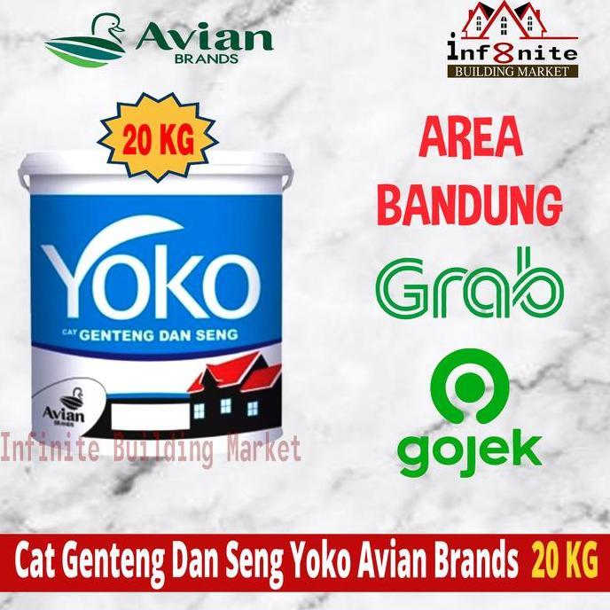 Cat Genteng Dan Seng Avian Brands Yoko 20 KG Roof Paint Asbes Lapangan