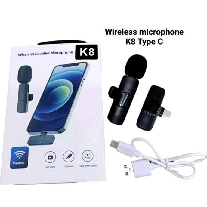 WARUNGLEKYANTO - MIC KLIP ON WIRELESS NIRKABEL PORTABEL TIPE C MIKROFON MICROPHONE