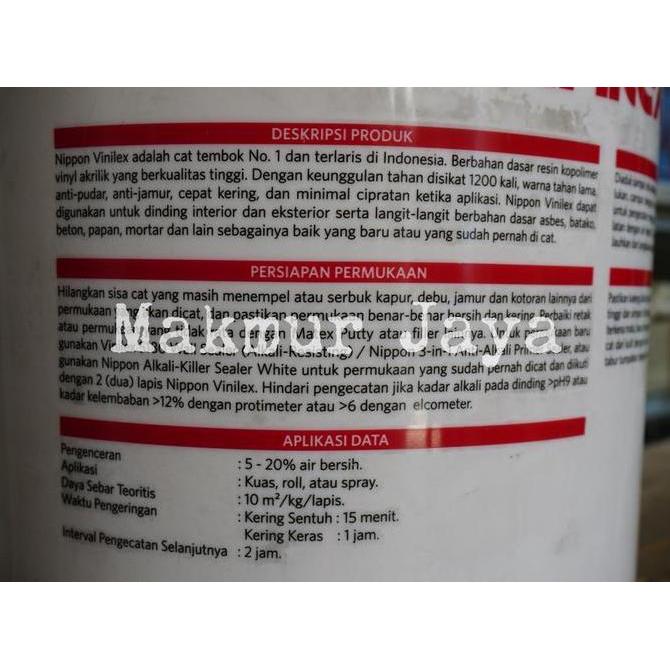 Vinilex 25Kg Pail Putih Cream Cat Tembok Interior Eksterior 300 300S