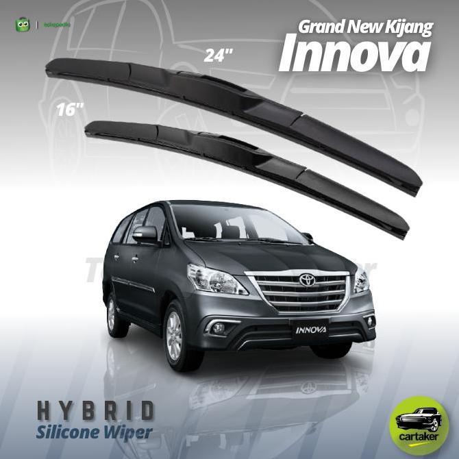 Wiper Frameless Toyota Innova Lama Old Karet Kaca Mobil Silicon Hybrid