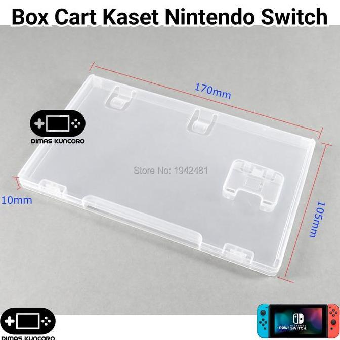 BOX CART KASET NINTENDO SWITCH GAME CARD CARTRIDGE STORAGE REPLACEMENT NINTENDO SWITCH 1 2 V1 V2 LIT
