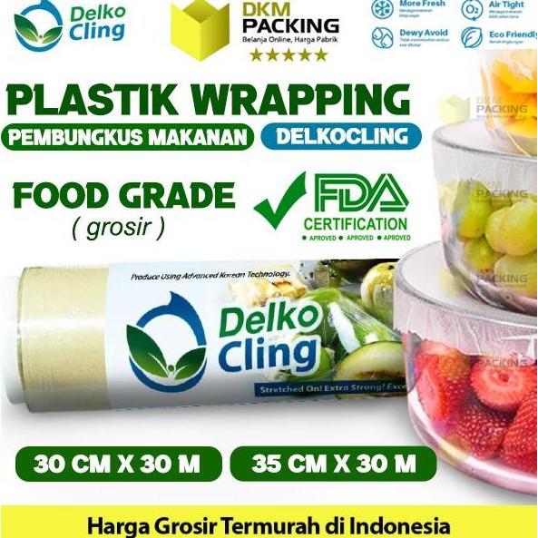 Plastik Cling Wrap Food Wrapping Pembungkus Makanan DELKO CLING /ROLL
