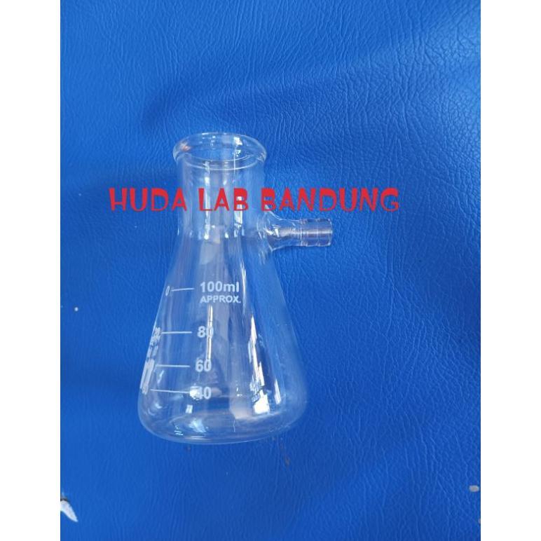 Ready!! Erlenmeyer Pipa Samping 100ml Pyrex