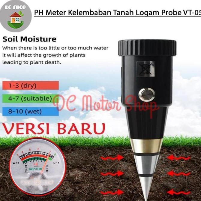 ALAT UKUR KELEMBABAN TANAH SOIL MOISTURE PH METER TESTER VT05 (VT-05) ORIGINAL DAN TERPERCAYA