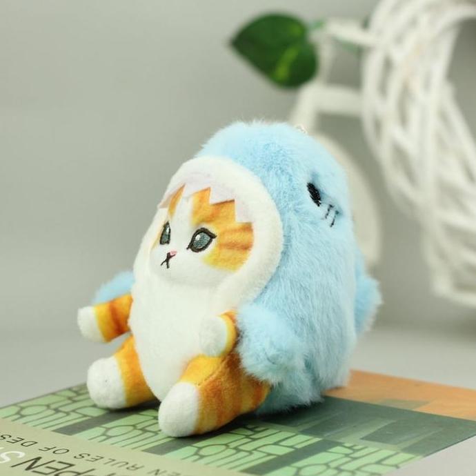 Gantungan kunci kucing warna emas premium boneka import premium ganci gantungan tas.