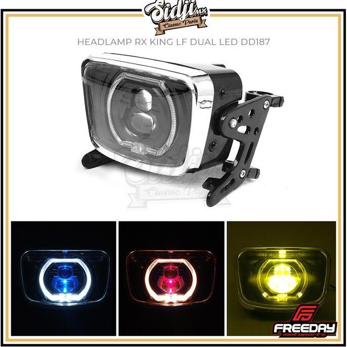 HEADLAMP LAMPU DEPAN DUAL LED RX KING DD187 LF KUPINGAN LAMPU RX KING ORIGINAL DAN TERPERCAYA