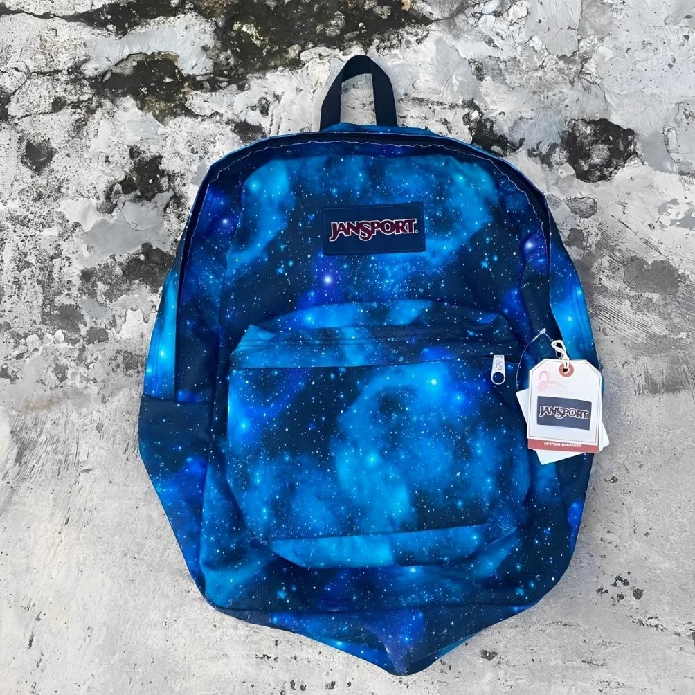 PREMIUM [READY/COD] JANSPORT SUPERBREAK PREMIUM LARGE BACKPACK-RANSEL KULIAH KERJA SEKOLAH - WATER R