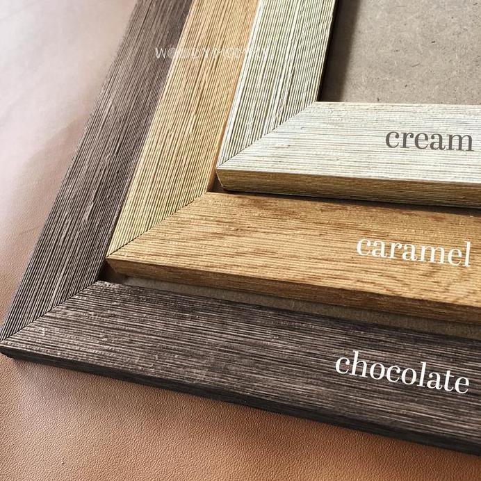 Frame Poster A3+ 32x48 cm A3 plus - Bingkai Kayu Pinus Natural - Pigura Figura Minimalis