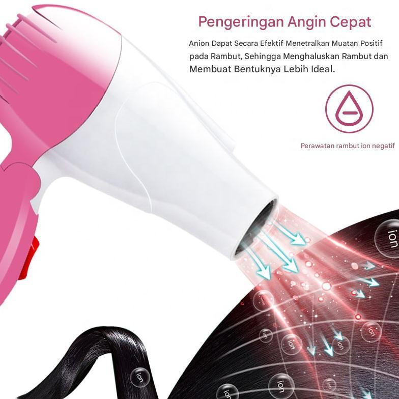 hot product hairdryer hair dryer pengering rambut 500 watt travel / mini size portable kecil