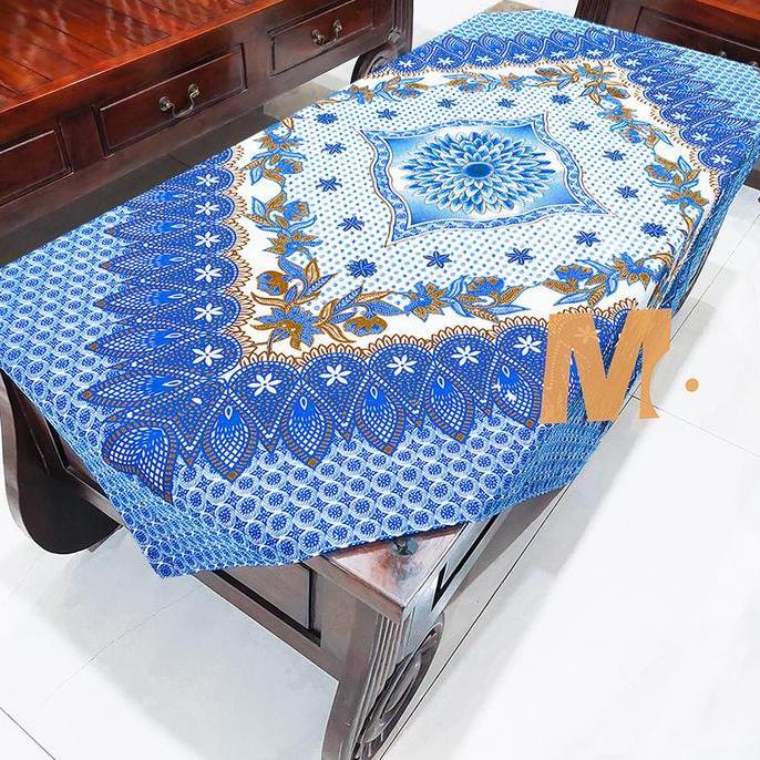 Taplak Meja Kain Batik Dekorasi Ruang Tamu Alas Meja Guru Raden Ayu Hitam Katun taplak  meja