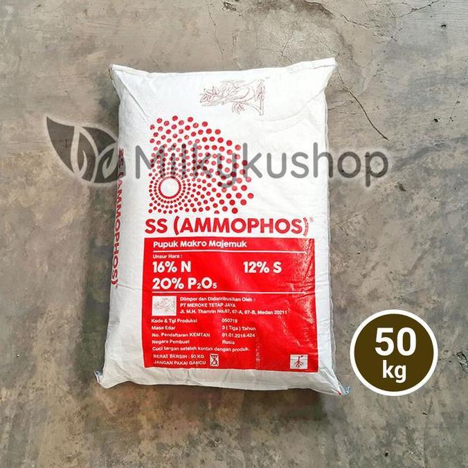 PUPUK MEROKE SS AMMOPHOS 50 KG KEMASAN PABRIK VIA CARGO