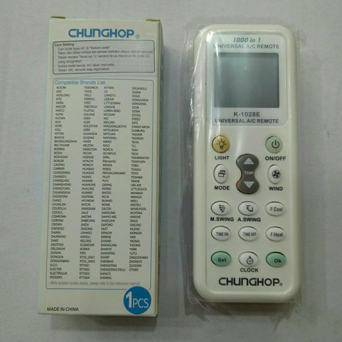 Ready Remote Universal A/C CHUNGHOP K-1028E