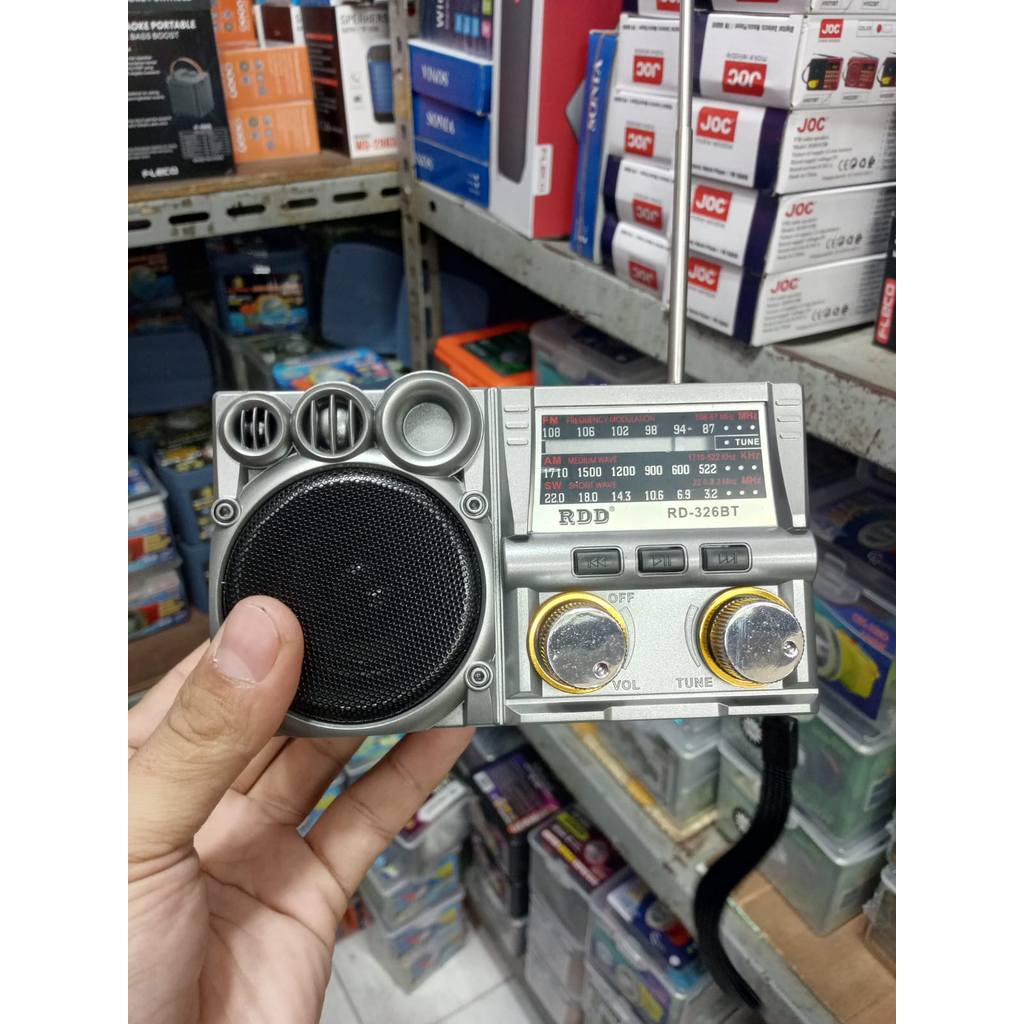 Radio Speaker RD-326BT FM/AM/SW 3 Band Speaker Radio Mini Music Box + Bluetooth