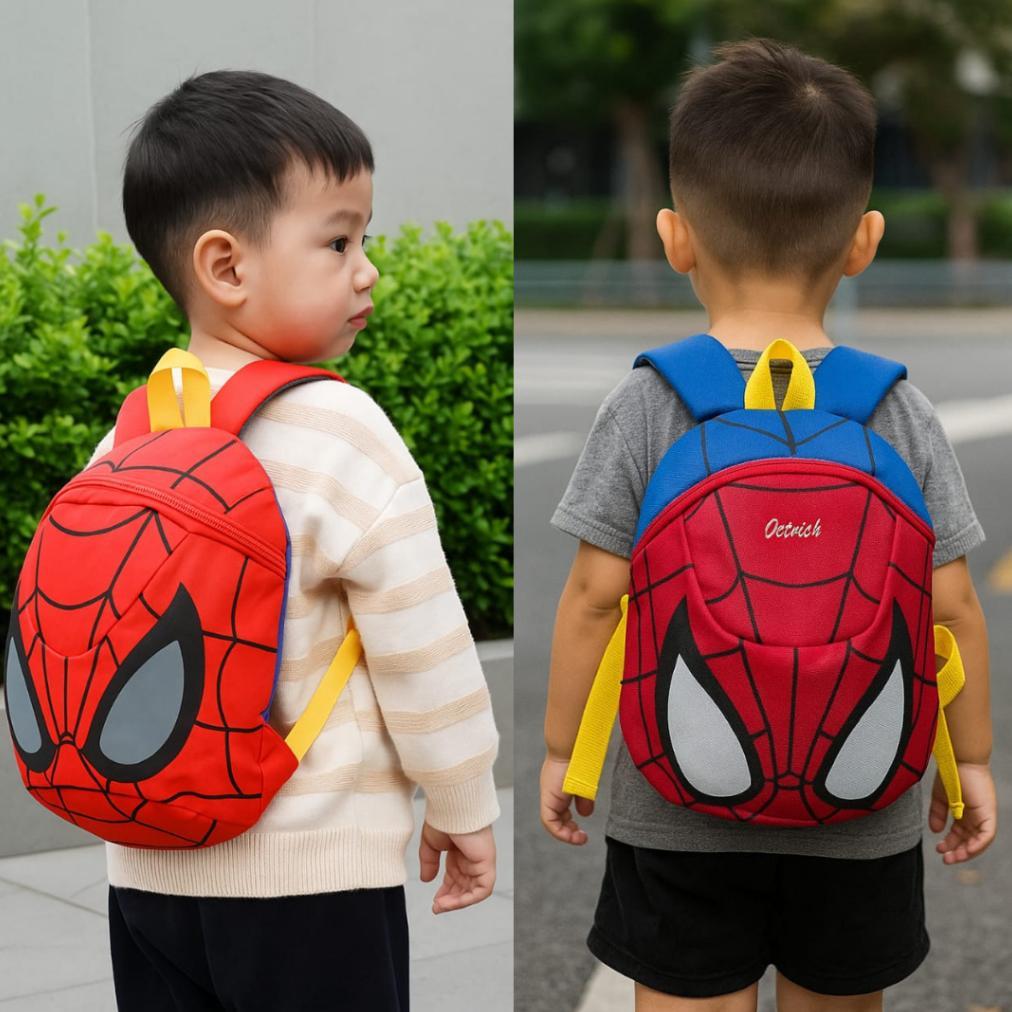 ORIGINAL TAS RANSEL ANAK SPIDERMAN MARVEL KARAKTER TAS ANAK LAKI LAKI TAS ANAK SPIDERMAN TAS GENDONG