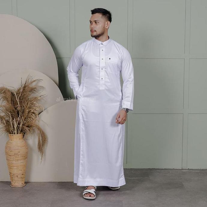 Jual, Al Zahra Gamis Pria Az-2054 A Lengan Panjang
