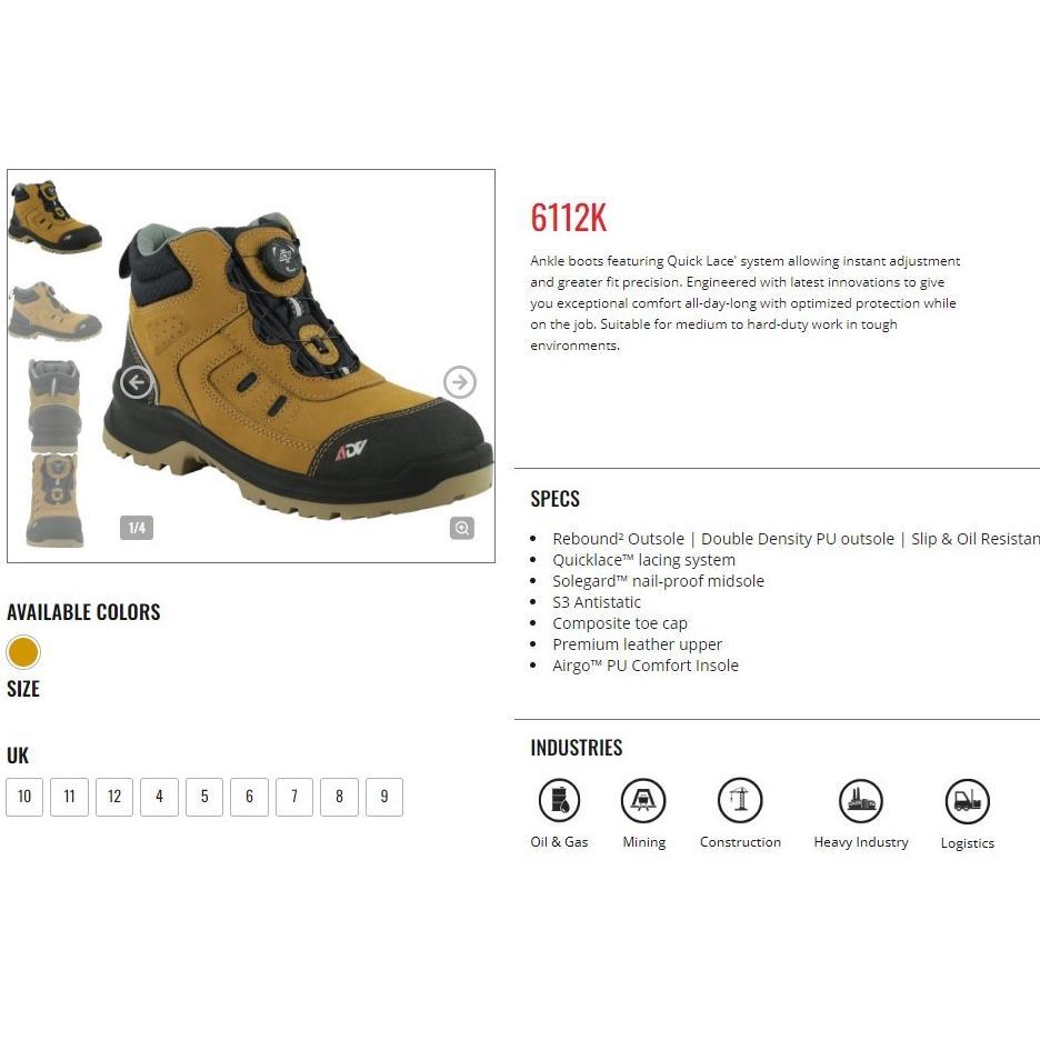 DISKON SEPATU SAFETY CHEETAH ADV JUBATUS 6112K SAND 6112G FOREST 6112C RUST TOECAP KOMPOSIT