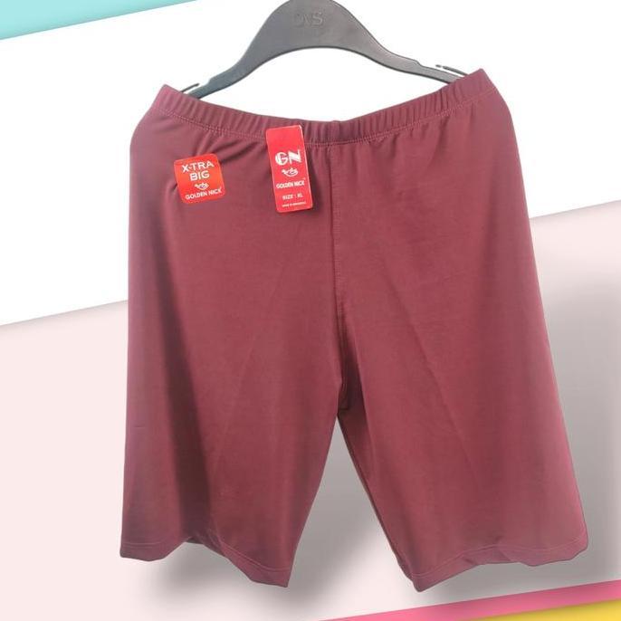 DF94 - K364 (3Pcs) Golden Nick Short Pants Jumbo Wanita Dewasa dan Remaja, Celana Short, Legging Pen
