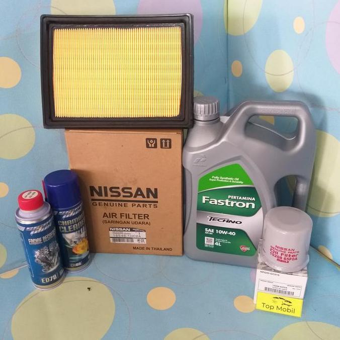 GOMOZSHOP Paket service Oli Fastron 10W-40 Datsun Go, Nissan March 1300cc (5)