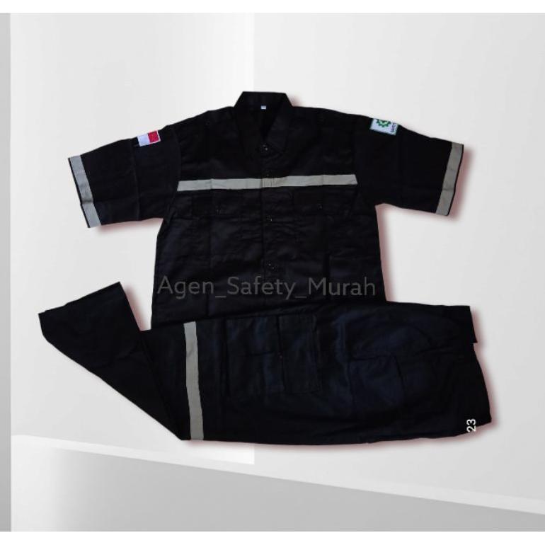 BEST SELLER BAJU WEARPACK SETELAN LENGAN PENDEK SERAGAM BENGKEL BAJU