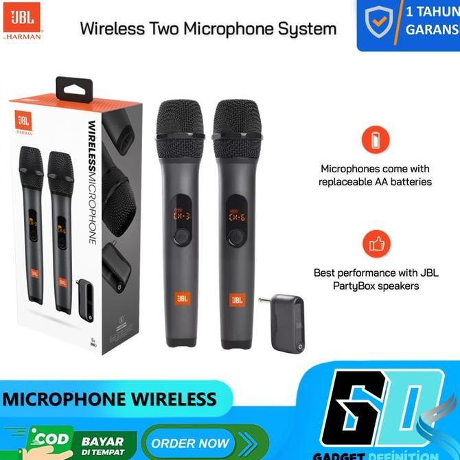 XARANA Microphone Wireless JBL 2 Mic Professional Mic Karaoke