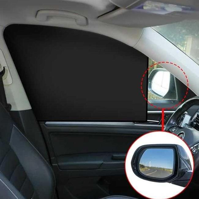 MOONLY Pelindung Panas Matahari Kaca Mobil Magnetic Penutup Kaca Samping