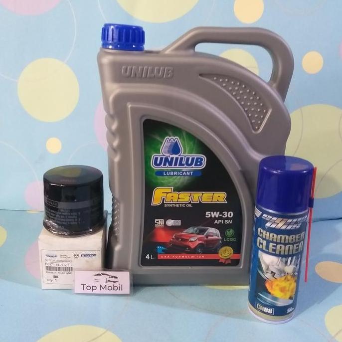 MANAZY Paket oli mesin Unilub Faster 5W-30 Mazda 2 (3)