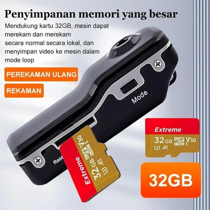 XARANA Camera HDVR mini MD80 Mini kamera smart Kamera Pengintai Digital Spy Kamera Video Foto Voice 
